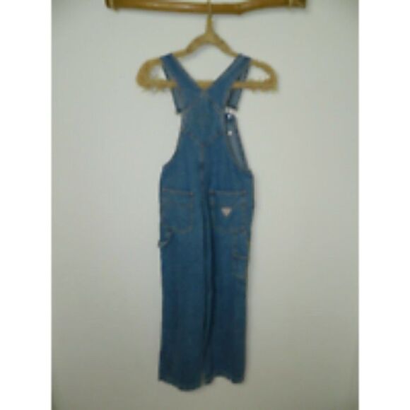 Guess USA Overalls Denim Blue Jeans Kids Youth Pants Size Medium - Picture 7 of 8